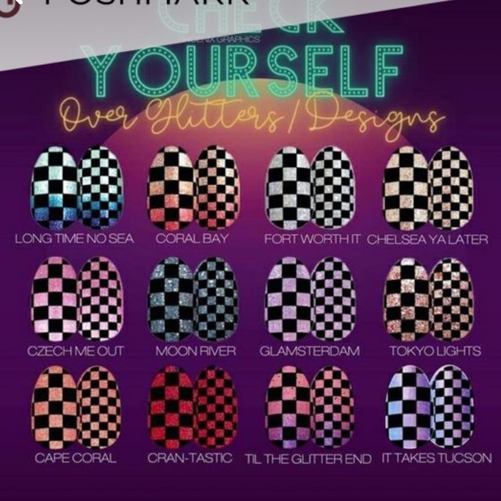 *Retired* Color Street: Check Yourself | Checkerboard Racing Clear Overlay - Picture 8 of 13